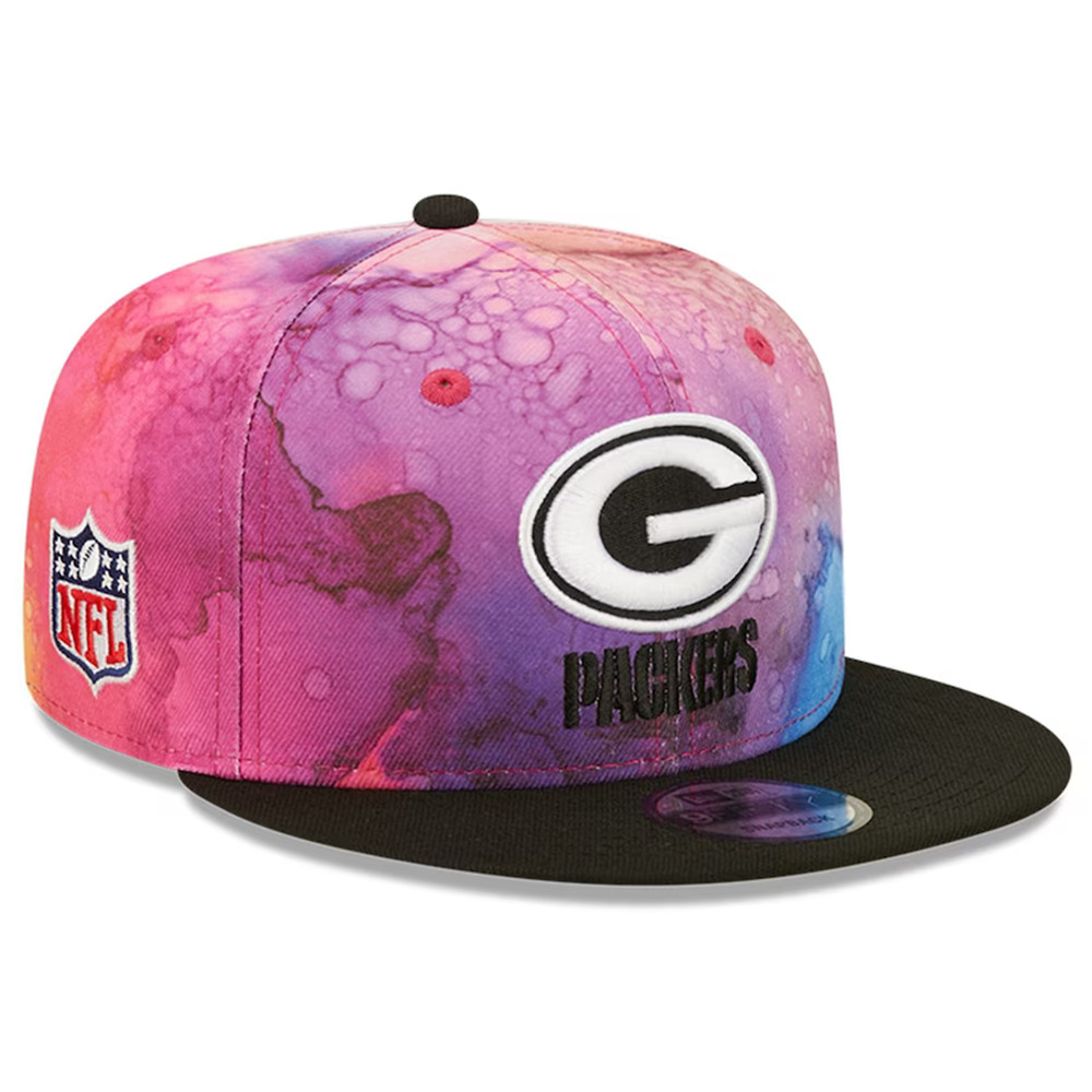 New Era Green Bay Packers Crucial Catch 2022 NFL Ink-Dyed 9FIFTY Snapback Hat